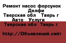 Ремонт насос форсунок Delphi (Делфи) - Тверская обл., Тверь г. Авто » Услуги   . Тверская обл.,Тверь г.